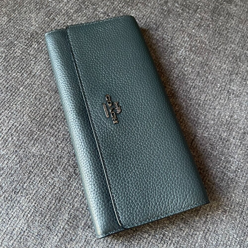 Coach Soft Trifold Wallet 39745 Leather Compact Wallet NWT